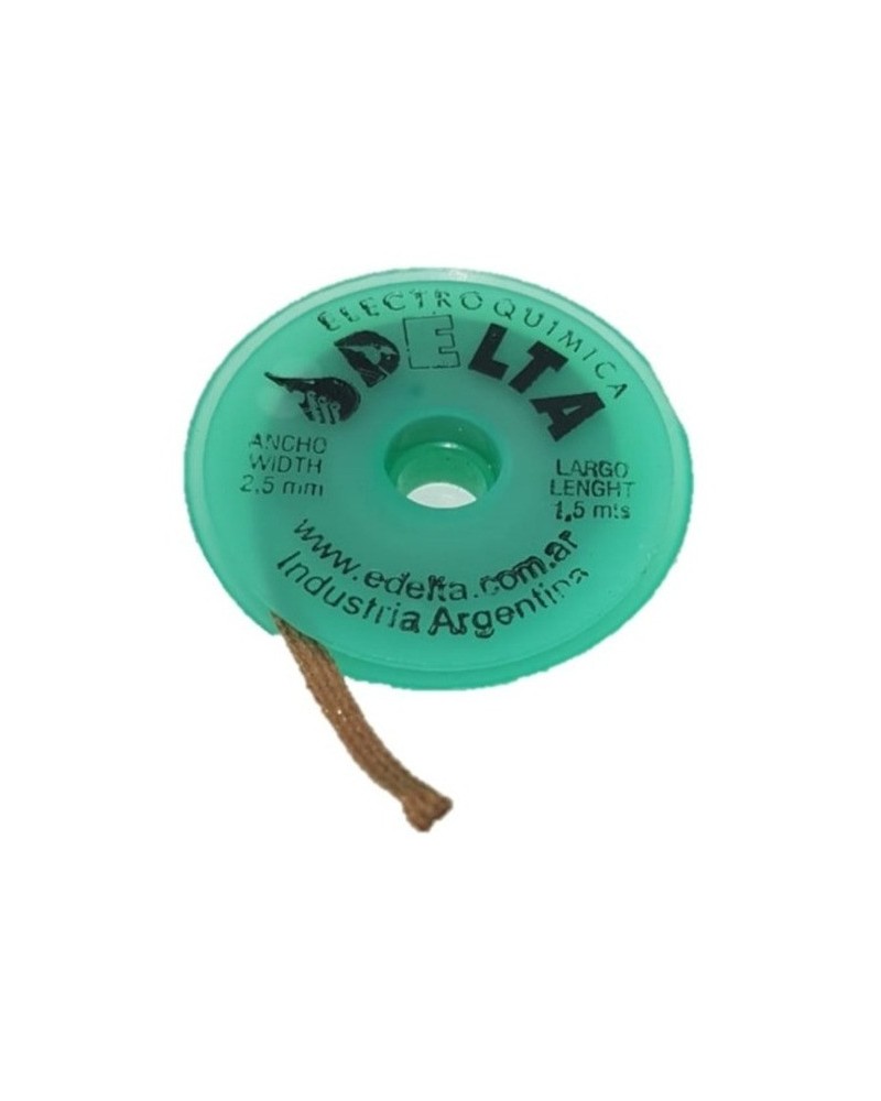 MALLA DESOLDANTE DE COBRE 1.5MTS 3.5MM DELTA