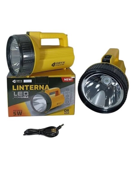 LINTERNA 1 LED RECARGABLE 5WE OR-003L ORYX