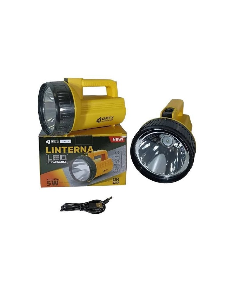 LINTERNA 1 LED RECARGABLE 5WE OR-003L ORYX