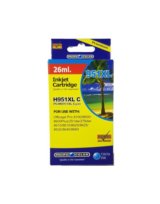 CARTUCHO HP PC 951XL CYAN 26ML PACIFIC COLOR
