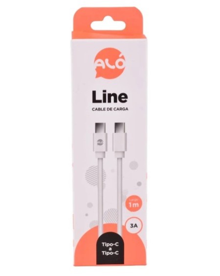 CABLE USB TIPO C M/M 1MTS 3AMP LINE ALO