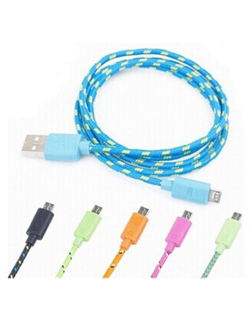 CABLE USB MICRO RECUBIERTO EN TELA