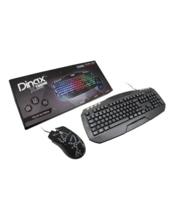 KIT TECLADO + MOUSE GAMER RETROILUMINADO 2400DPI DN-EX33 DINAX