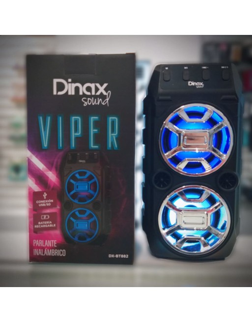 PARLANTE BLUETOOTH C/USB C/FT C/FM GRIS VIPER DX-BT882 DINAX
