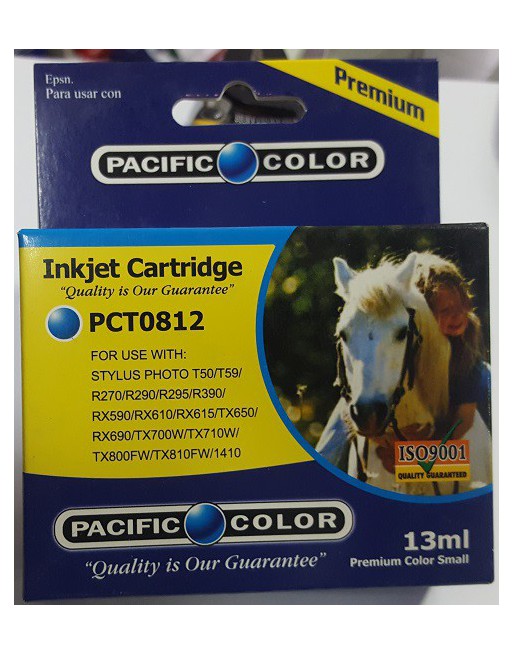 CARTUCHO EPSON PC 81 CIAN PCT0812 PACIFIC COLOR