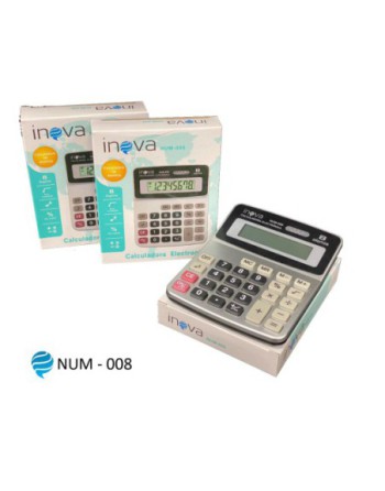 CALCULADORA 8 DIGITOS NUM-008 INOVA