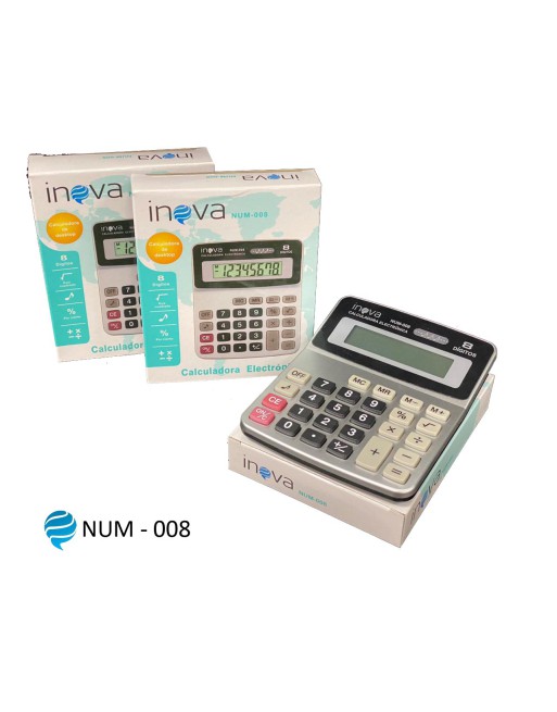 CALCULADORA 8 DIGITOS NUM-008 INOVA