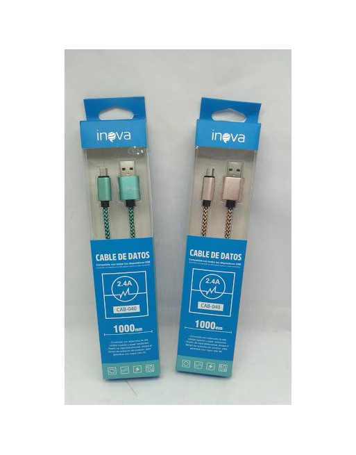 CABLE USB TIPO C 2.4AMP 1MTS CAB-041 INOVA