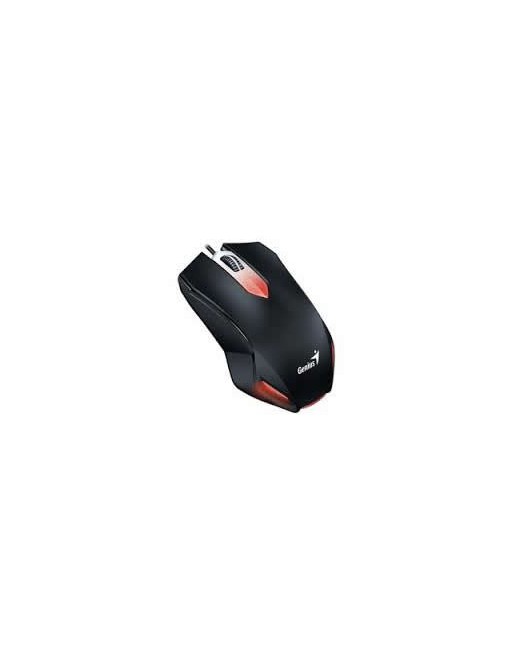 MOUSE GAMER X-G200 NEGRO CON LUZ ROJA GENIUS