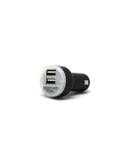 CARGADOR 12V A USB X 2 BLANCO CON NEGRO KCR4025 KOLKE