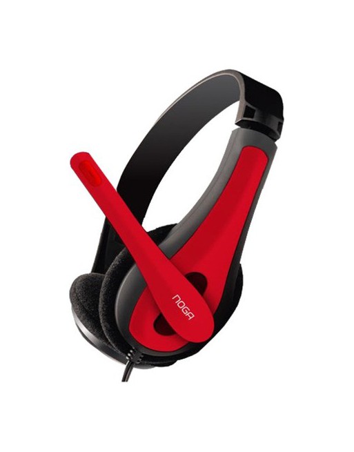AURICULAR C/MIC NEGRO CON ROJO NGV-400 NOGANET