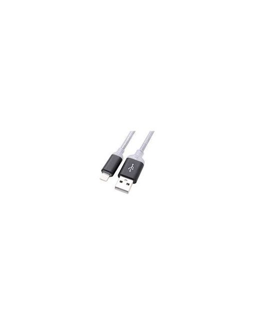 CABLE USB IPHONE 3.1AMP 1MTS GRIS ONLY