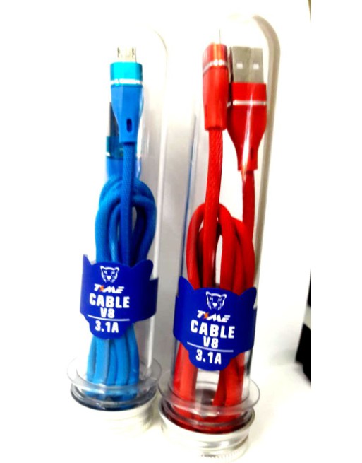 CABLE USB V8 3.1AMP TMCB 6208 TUBO TIME
