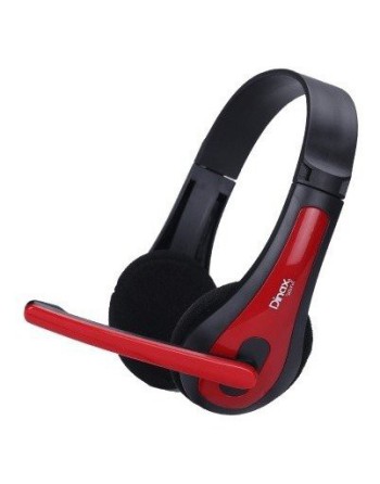AURICULAR C/MIC NEGRO CON ROJO DX100047 DINAX