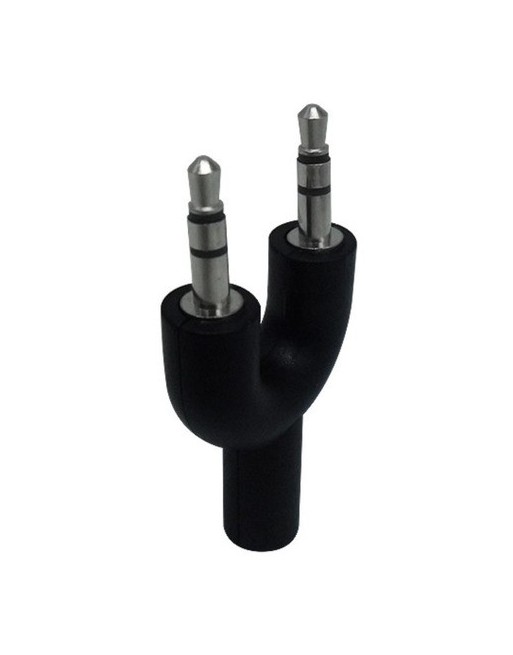 ADAPTADOR 3.5 M X 2 A 3.5 H P/MICROFONO Y AURICULAR  NISUTA