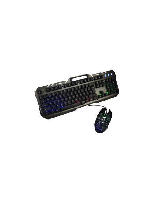 KIT TECLADO + MOUSE GAMER C/LUZ 2400DPI X-TRME SERIES DN-EX28 DINAX