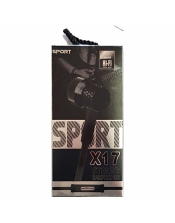 MANOS LIBRES SPORT X17 EARPHONES HI-FI SPORT