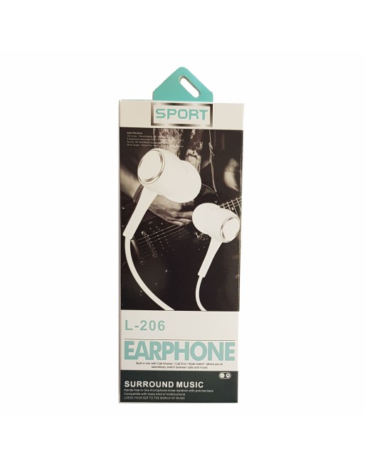 MANOS LIBRES EARPHONE L-206 SURROUND MUSIC SPORT