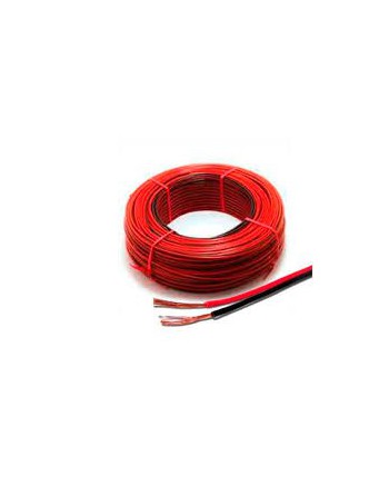 CABLE PARA PARLANTE 2X0.50X100MTS NEGRO Y ROJO