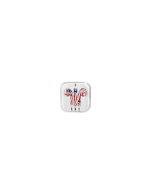MANOS LIBRES IPHONE C/DISEÑO BANDERA EEUU DBLUE