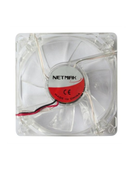 COOLER 80X80 TRANSPARENTE NETMAK NM-8025T NETMAK