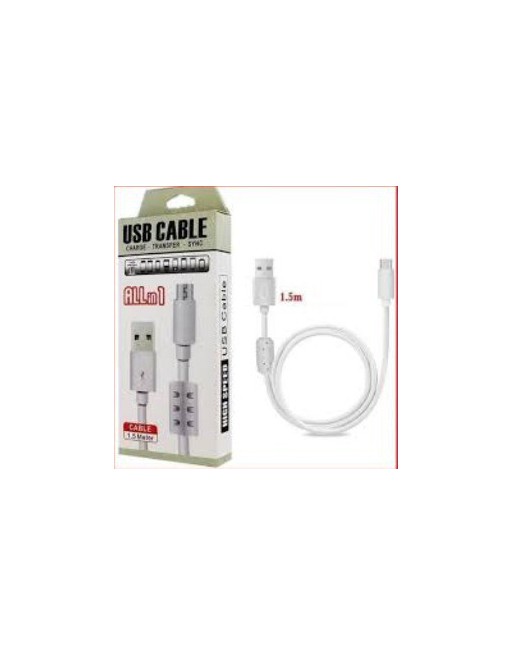 CABLE MICRO USB ALL IN 1 1.5MTS CON FILTRO 2.0