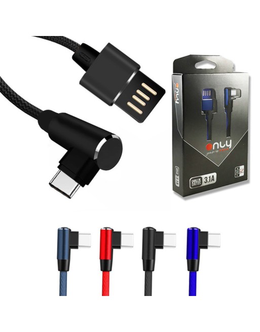 CABLE USB TIPO C 3.1AMP CARGA RAPIDA EN L ONLY