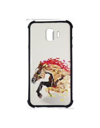 TPU SAMSUNG J4 DISEÑO BLANCO CABALLO