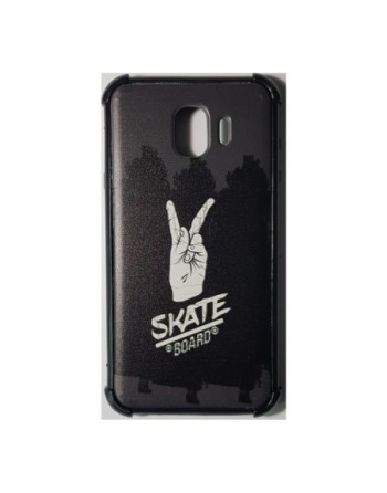 TPU SAMSUNG J4 DISEÑO NEGRO SKATE