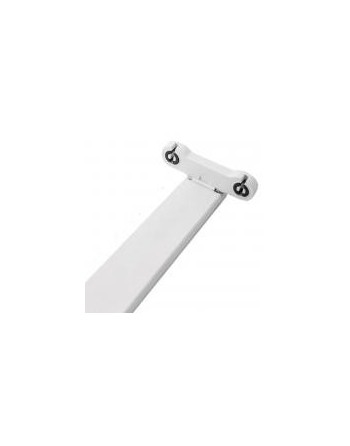 LISTON PARA TUBO FLUORESCENTE LED COLOR BLANCO DOBLE 120CM INTECK