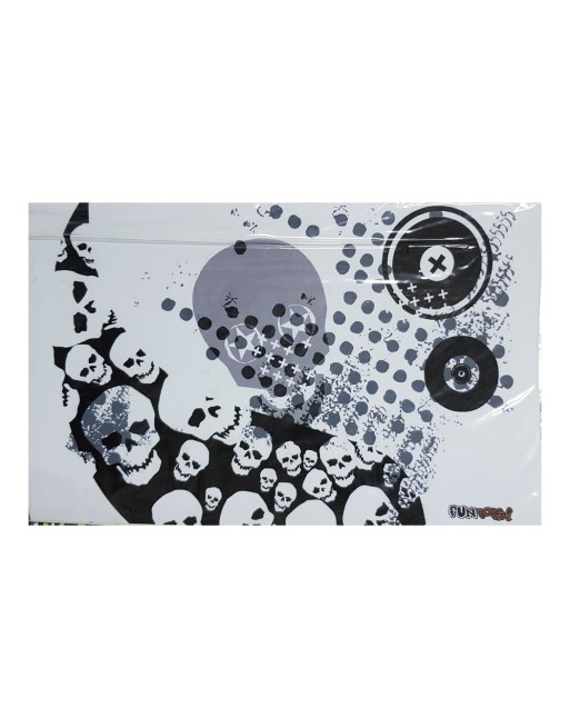 SKIN P/NETBOOK DISEÑO CALABERAS BLANCAS FUN TOPS