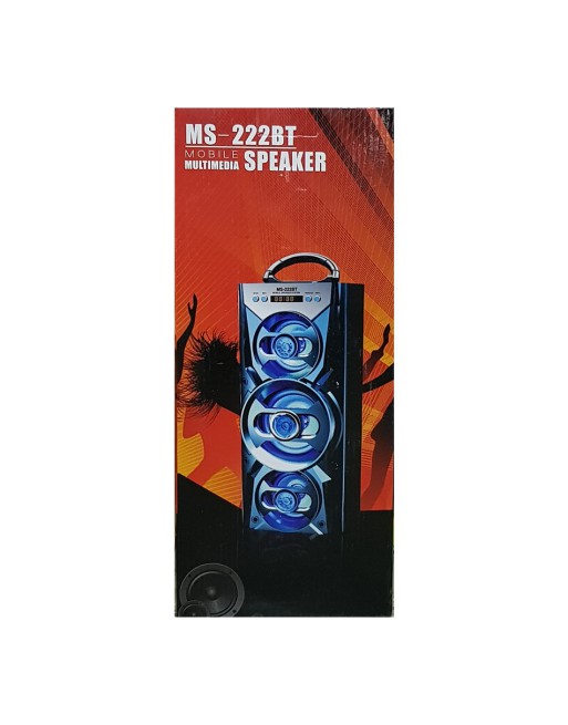 PARLANTE C/BLUETOOTH C/FM C/USB NEGRO MS-220BT MODEL