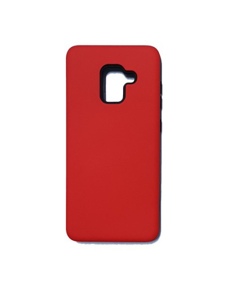 TPU SAMSUNG A8 2018 ROJO SOUL