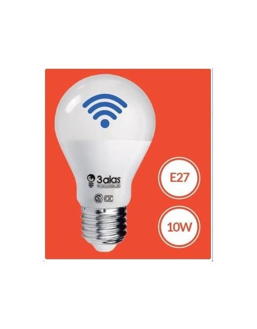 FOCO LED 10W 960LM C/SENSOR CREPUSCULAR 3ALAS