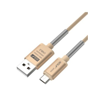 CABLE MICRO USB V8 METALIZADO CON PROTECCION DE CABLE 2.4A  GOLF