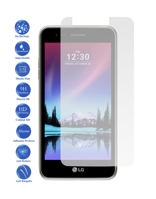 VIDRIO TEMPLADO LG K4 2017 BOM!
