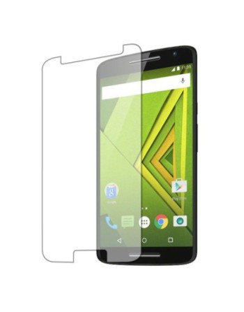 VIDRIO TEMPLADO MOTOROLA MOTO X PLAY CON VENTANA Y BOTON 141X69 ONLY