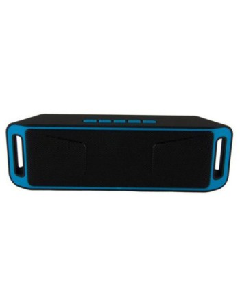 PARLANTE C/BLUETOOTH C/USB C/AUX NEGRO CON AZUL KPP-183 KOLKE