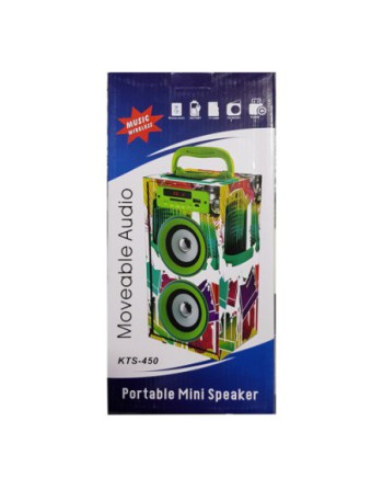 PARLANTE TORRE C/CONTROL REMOTO 2 X 5W COLORES KS-450-2