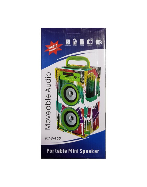 PARLANTE TORRE C/CONTROL REMOTO 2 X 5W COLORES KS-450-2