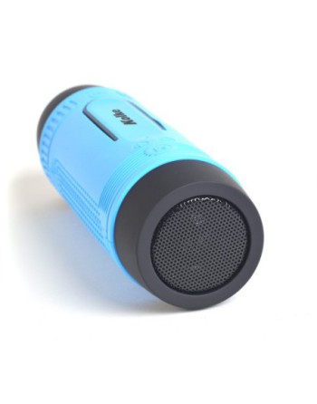 PARLANTE C/BLUETOOTH P/BICI CON POWER BANK Y LINTERNA 5 EN 1 CELESTE KOP-016 KOLKE