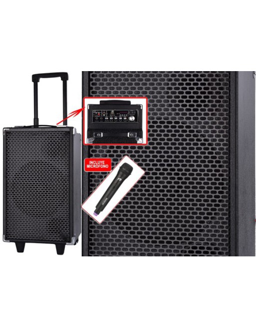 PARLANTE C/BLUETOOTH C/MIC INALAMBRICO C/AUX  PAR-029 INOVA