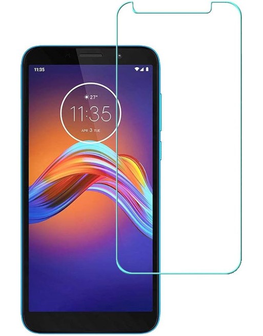 VIDRIO TEMPLADO MOTOROLA MOTO E6 PLAY CON NOTCH 140X65 9H