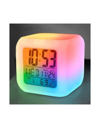 RELOJ DIGITAL C/LUZ CUBO 021