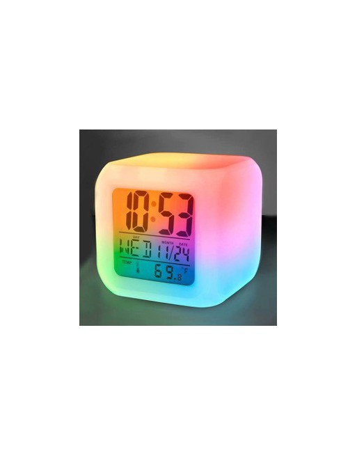 RELOJ DIGITAL C/LUZ CUBO 021