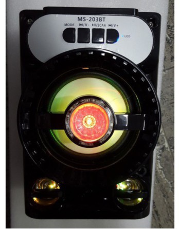 PARLANTE C/BLUETOOTH C/FM C/USB MS-203BT