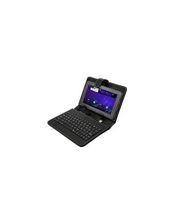FLIP COVER P/TABLET 7" C/TECLADO CABLE V3 Y V8 NEGRO TKB07B INT.CO