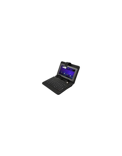 FLIP COVER P/TABLET 7" C/TECLADO CABLE V3 Y V8 NEGRO TKB07B INT.CO