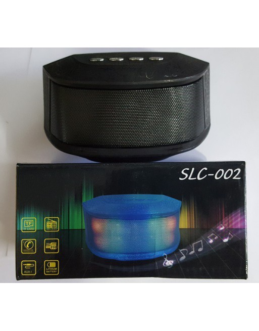 PARLANTE C/BLUETOOTH C/RADIO C/MICRO SD C/LUCES OCTOGONAL AGRIETADO SLC-002