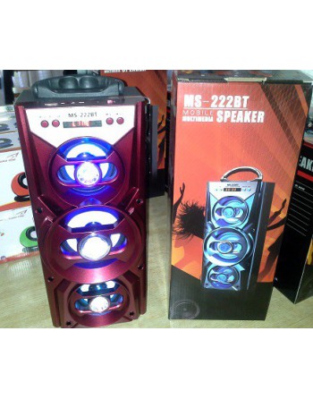 PARLANTE C/BLUETOOTH C/FM C/USB C/PANTALLA MS-222BT MULTIMEDIA SPEAKER